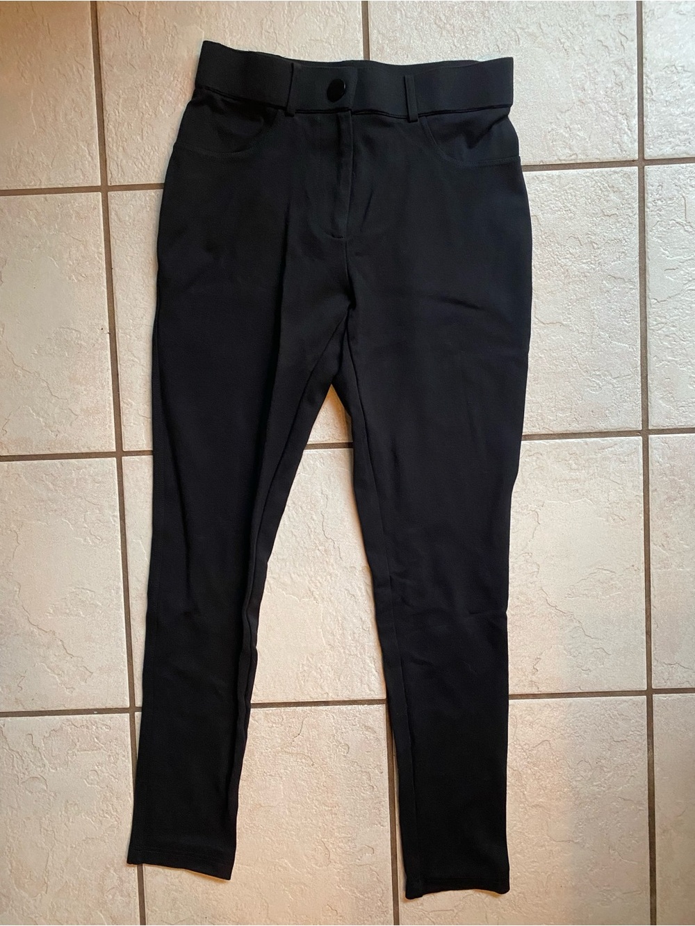 Jason Wu Women's Black High Rise Button Knit Jeggings Size Small